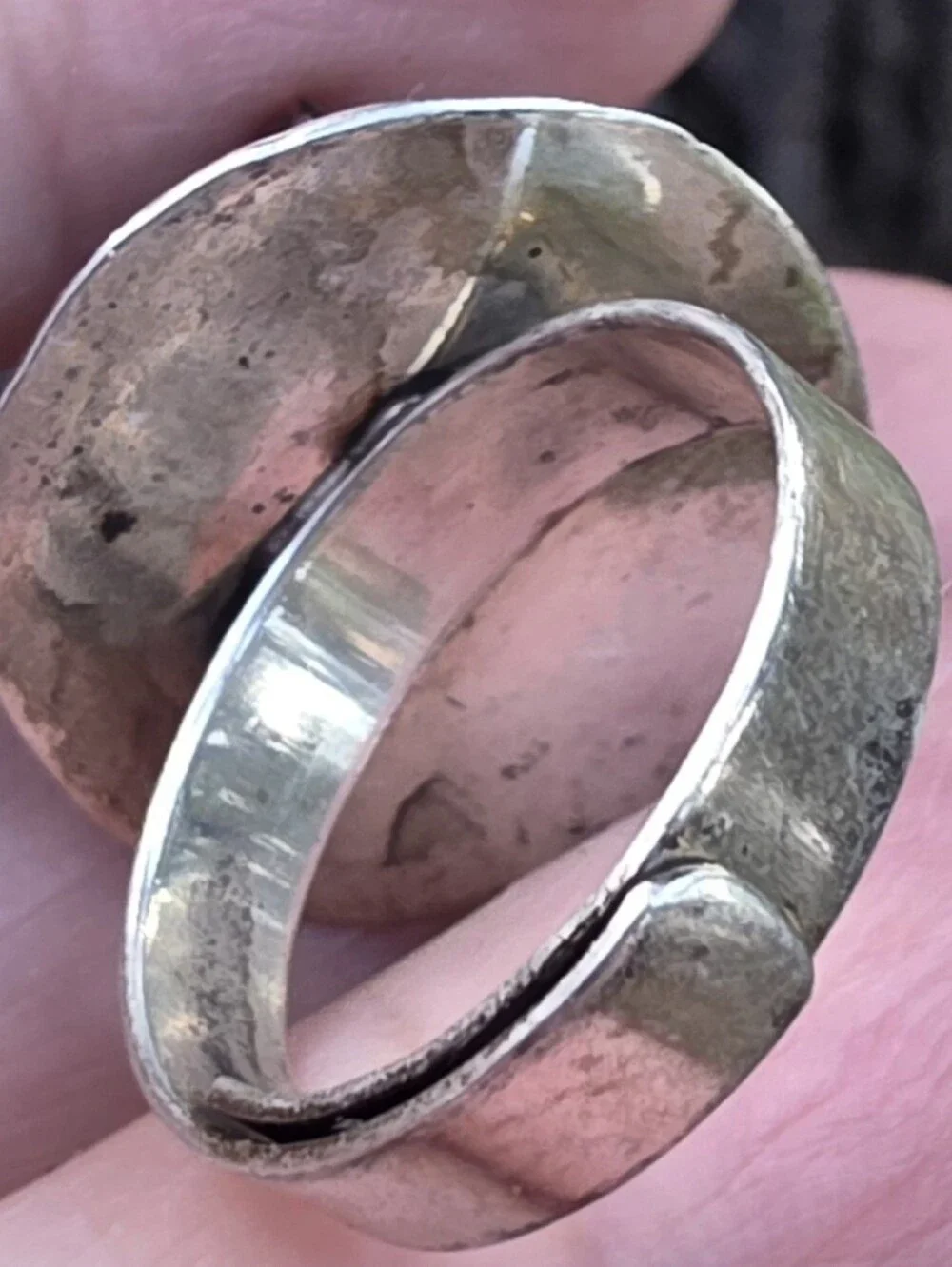 Vintage 1950s/60s Taxco Sterling Silver Poison Pill Box Stash Ring